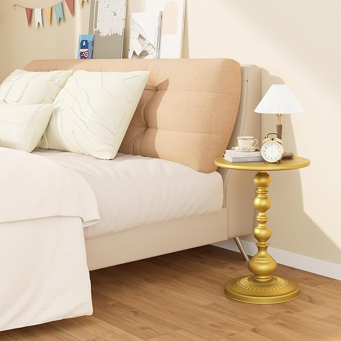 Metal Round Side Table, Small Drink Table - Image 5