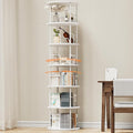 6 Tier Rotating Bookshelf, 360 ° Display Stackable Spinning Bookshelf Tower by ALLSTAND