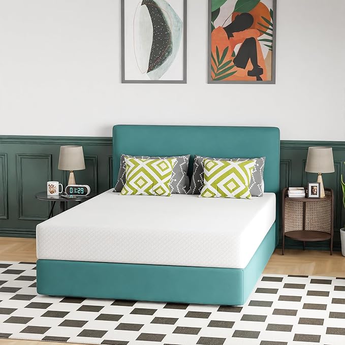 FDW | 10 Inch Queen Mattress | Medium Firm | Gel Memory Foam Mattress | White | - Image 7
