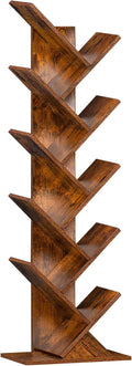 10 Tier Tree Book Shelf, Floor Standing Wood Bookshelf by SHEEPAM