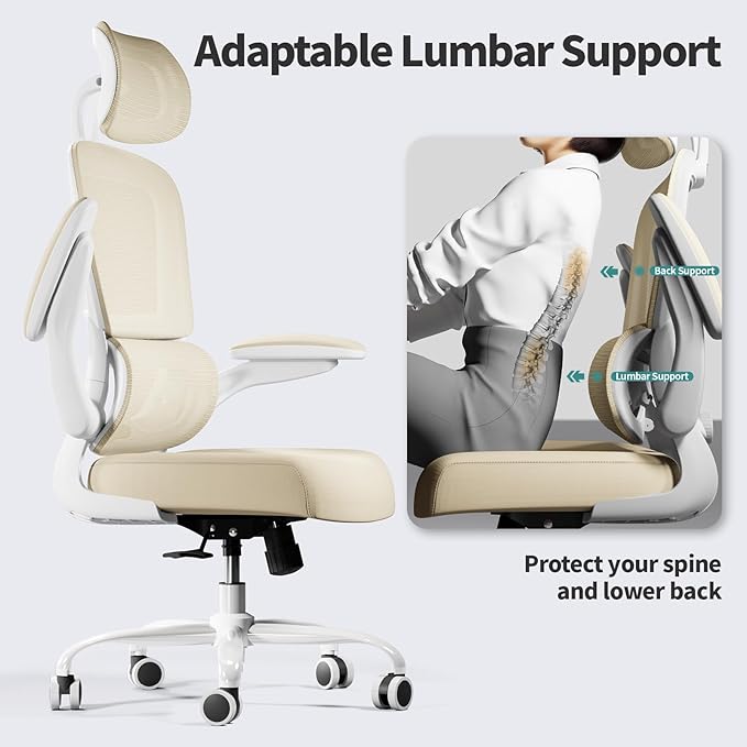 TRALT Office Chair Ergonomic Desk Chair, 330 LBS Home Mesh Office Desk Chairs - Image 7