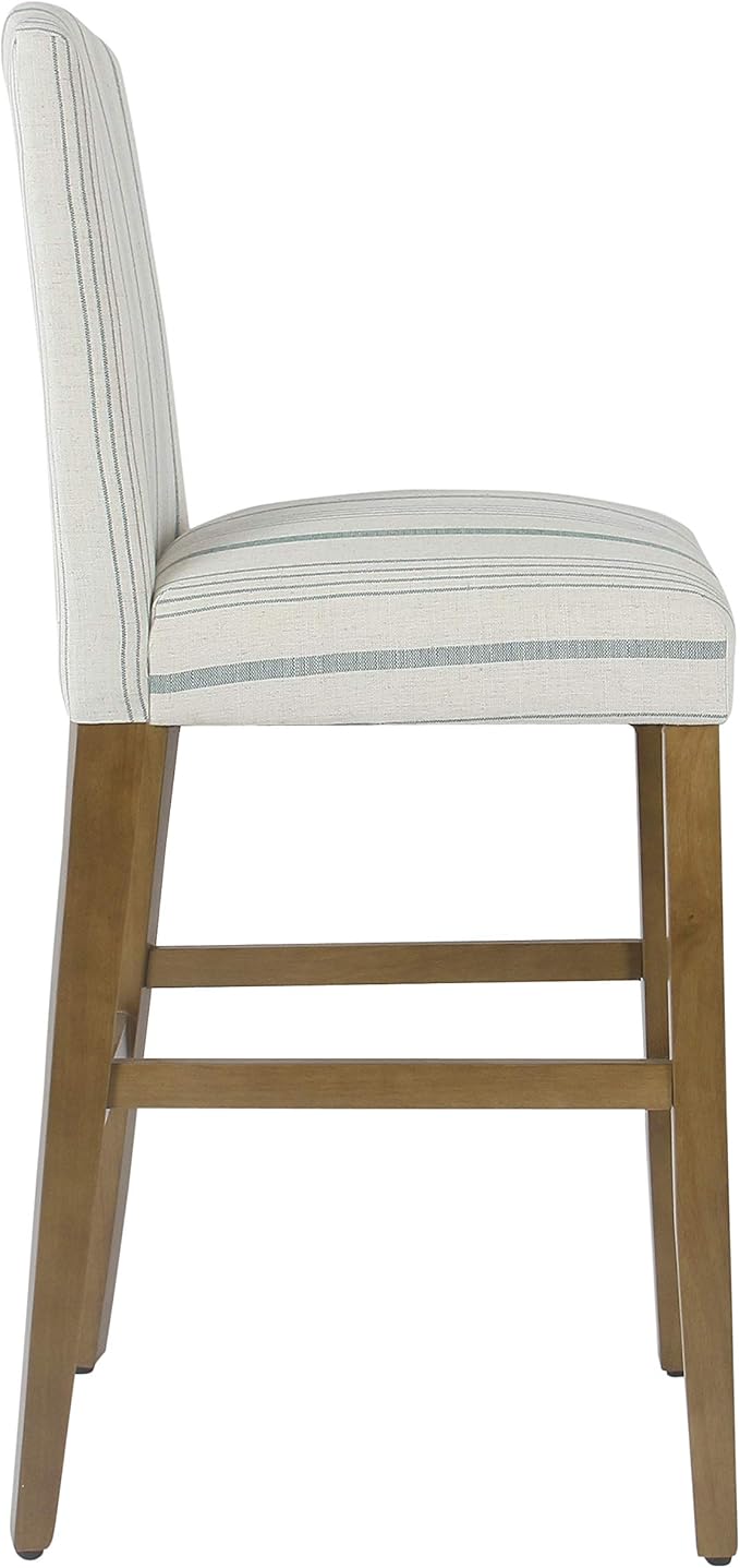 HomePop Parsons Classic Upholstered High Back Curved Top Barstool - Image 7