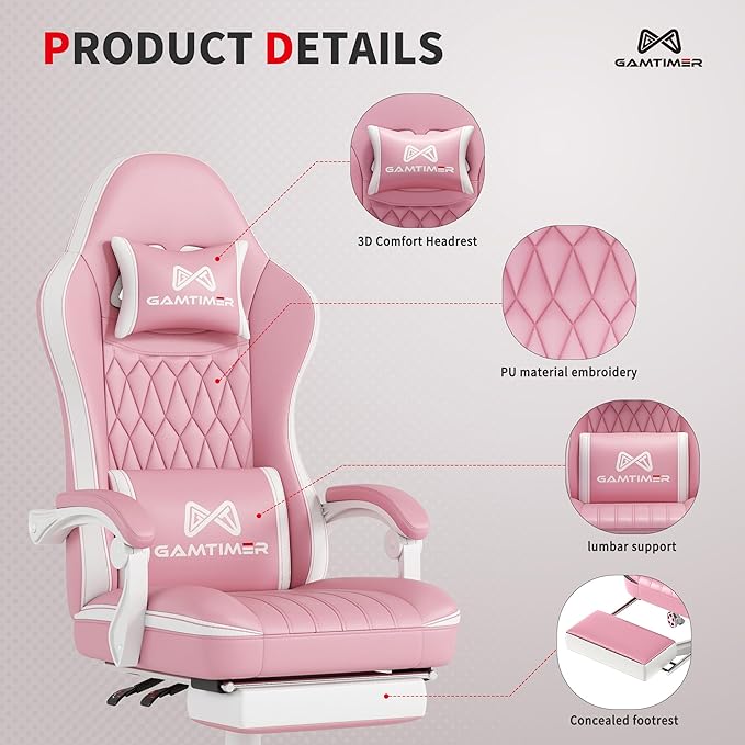 Gaming Chair, 400 lbs Adult Chair, High Back Computer Chair - Image 4