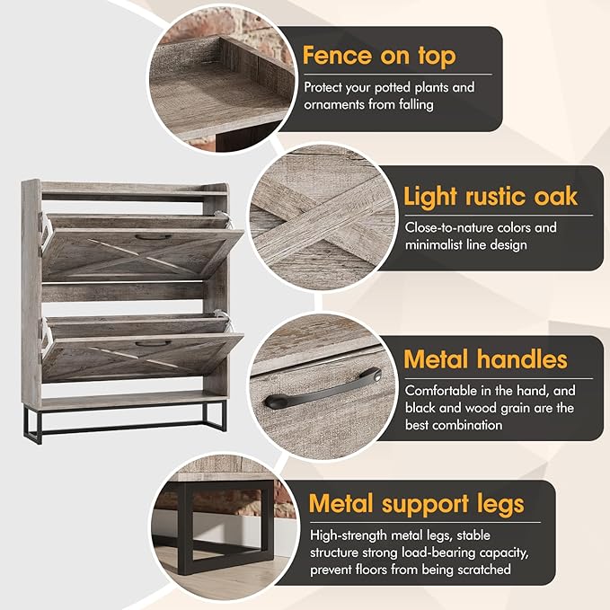 Maupvit Shoe Storage Cabinet - Image 4