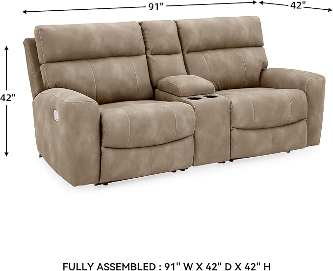 Signature Design by Ashley Next-Gen DuraPella Contemporary Faux Leather Modular - Image 3