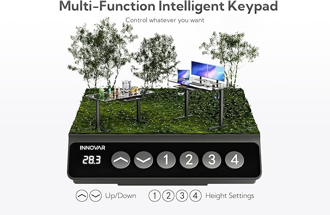 INNOVAR Glass Standing Desk - Image 7