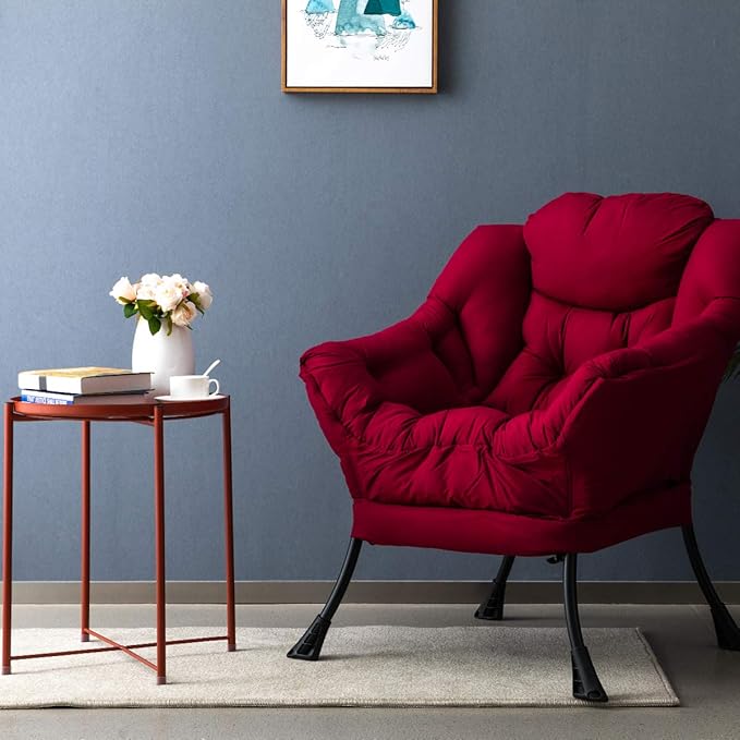 HollyHOME Modern Fabric Large Lazy Chair, Accent Oversized Comfy Reading Chair - Image 8