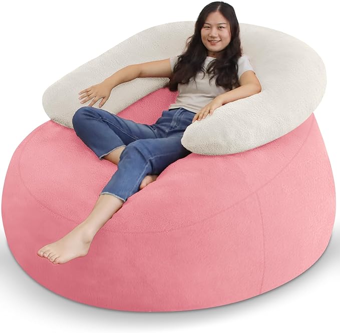 HABUTWAY Bean Bag Chair with U-Shaped Pillow by HABUTWAYMakeYourLifeComfortable