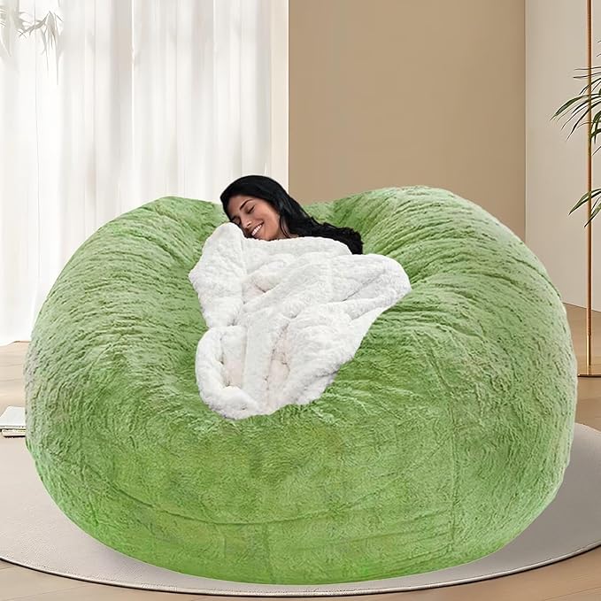 BCU 7FT Big Bean Bag for Adults Kids Without Filling Oversized Bean Bag Chair by BCU