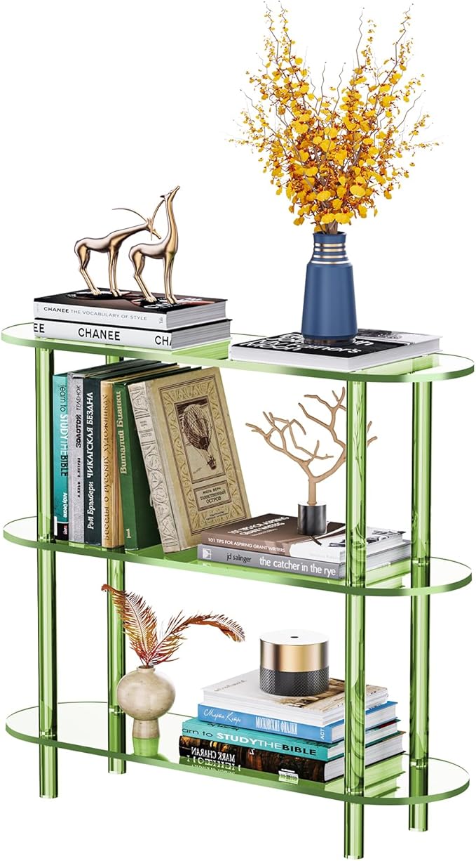 Clear Bookshelf, Acrylic Bookcase by AcrylicFurnitureHomeDecor