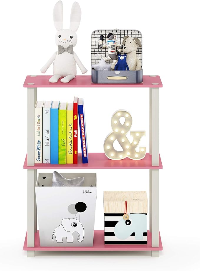 Furinno Turn-S-Tube 3-Tier Compact Multipurpose Shelf Display Rack - Image 4