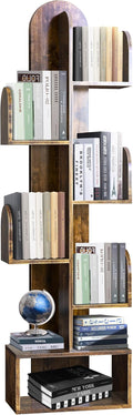 Cactus Tree Bookshelf, 5-Tier Wood 50" Tall Corner Storage Rack by DOZILY