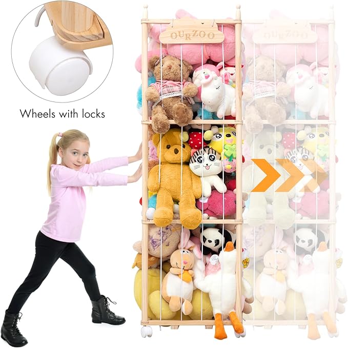 Stuffed Animal Storage Organizer, Zoo Toy Storage Holder - Image 4