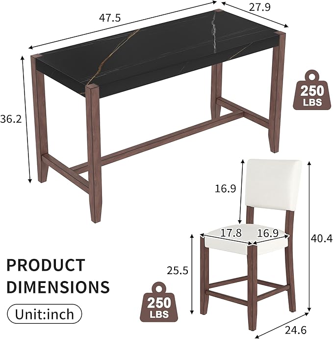 Ball & Cast 5-Piece Dining Table Set - Image 3