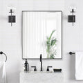 24x30 Inch Black Bathroom Mirror by Bonverre