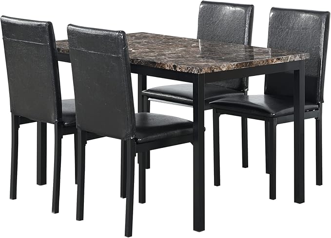 KEIKI 5 Piece Dining Table Set - Image 4