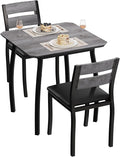 Small Dining Table Set for 2, 3-Piece Kitchen Table Set by IDEALHOUSE