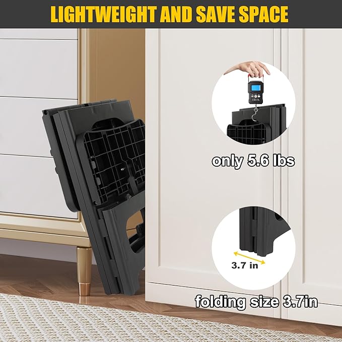 Folding 2-Step Stool for Adults Kids Non-Slip Collapsible Portable Step Stool - Image 5