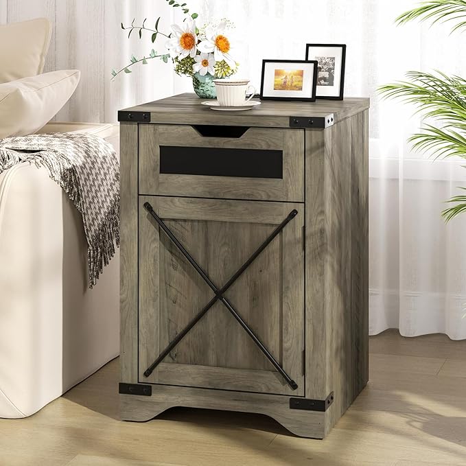 Farmhouse End Table Set of 2 - Image 7