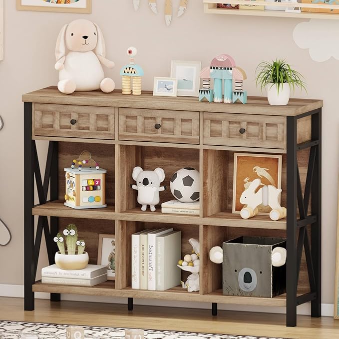 FATORRI Rustic 6 Cube Storage Organizer Shelf - Image 6