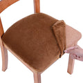 Smiry Velvet Seat Covers for Dining Room Chair Set of 6, Stretch Fit Removable by Smiry