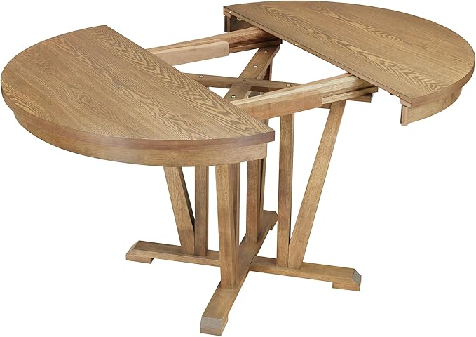 Ball & Cast Rustic 5-Piece Extendable Dining Table Set - Image 9