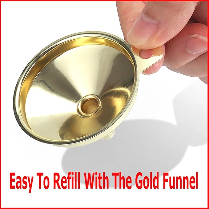 Gold Salt Shaker and Pepper Grinder Set, Stainless Steel Manual Salt Shaker and - Image 7