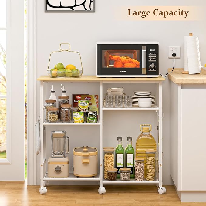 Kitchen Microwave Cart, Microwave Stand - Image 4
