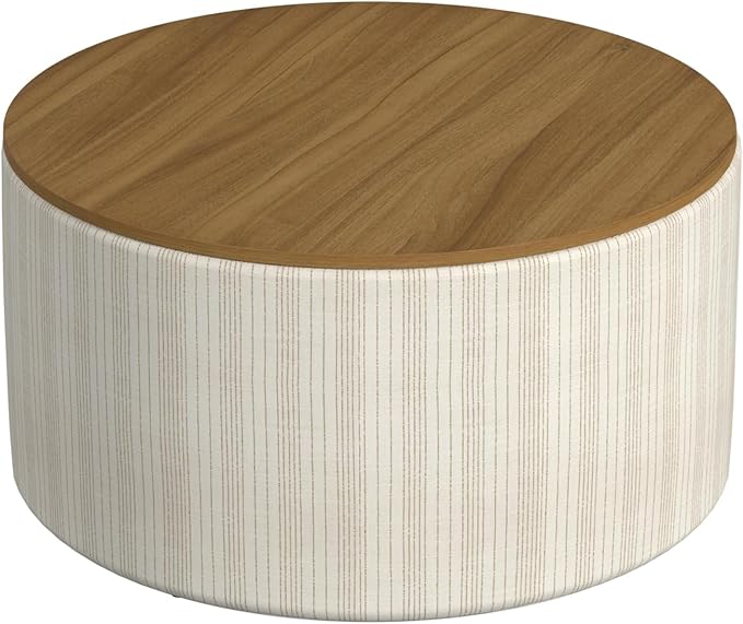 HomePop Modern Fabric Storage Ottoman - Image 6