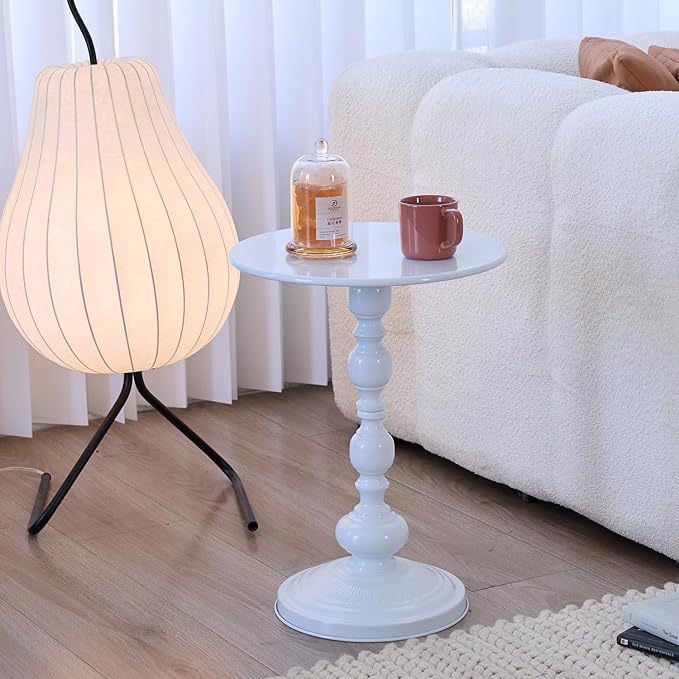 Chic Vintage Round Side Table - Image 5