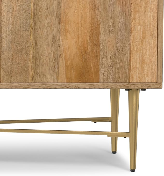 SIMPLIHOME Fallon SOLID MANGO WOOD 60 inch Wide Contemporary TV Media Stand in - Image 8