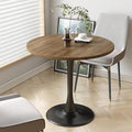 Wood Round Table Modern Dining Table Tulip Round Kitchen Table Wooden Mid by Kasinali