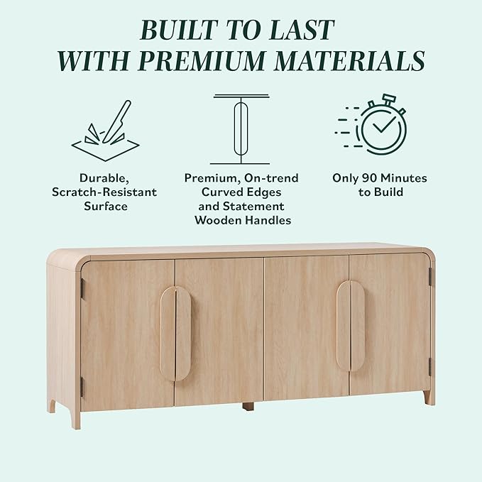Walker Edison Chantelle Sideboard TV Stand - Image 4