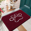 OLANLY Door Mat for Muddy Dog Paws 24x16, Ultra Absorbent Chenille Mud Doormat by OLANLY