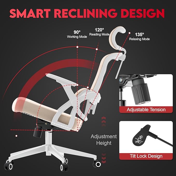 Ergonomic Office Chair - 400LB Comfy Desk Chairs - Image 6