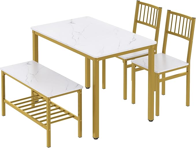 Teraves Dining Table Set for 4/Computer Desk, Kitchen Table by Teraves