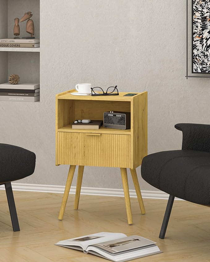 Nightstand, Modern Bedside Table - Image 7