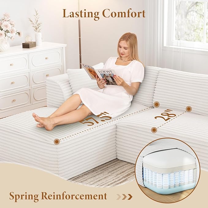 Vesgantti 106" Boneless Couch - Image 3