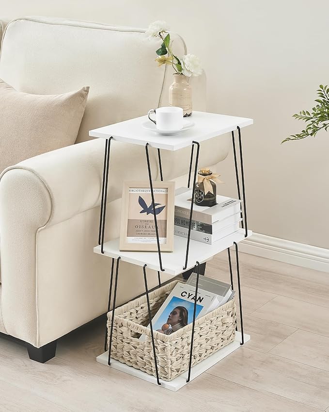Tall Side Table, Small End Table, 29 inch High Accent Table, Bedside Table - Image 2