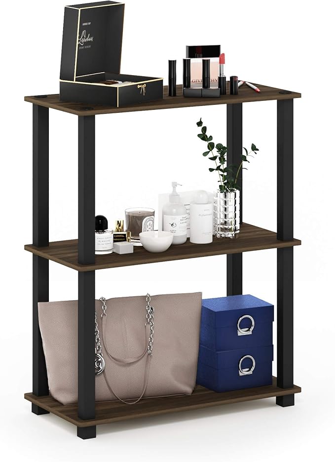 Furinno Turn-S-Tube 3-Tier Compact Multipurpose Shelf Display Rack by Furinno-FitsYourSpaceFitsYourBudget