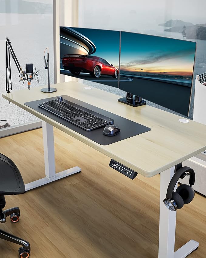 ErGear Height Adjustable Electric Standing Desk, 55 x 28 Inches Sit Stand up - Image 6