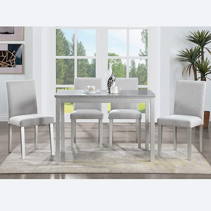 KEIKI 5-Piece Standard Height Dining Table Set - Image 2