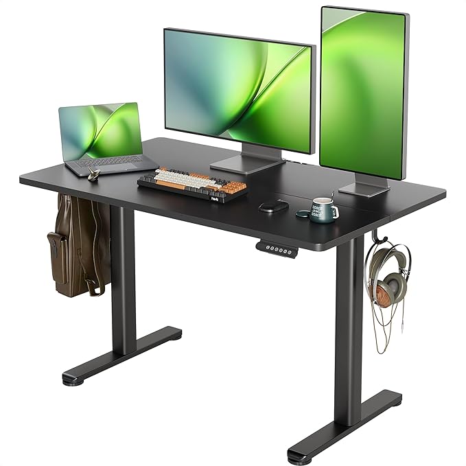 Seang Standing Desk with Adjustable Height, 48x24 Inch Electric Stand Up Desk by Unknown