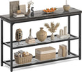 47" Console Table, 3-Tier Entryway Table, Sofa Table by Besiost