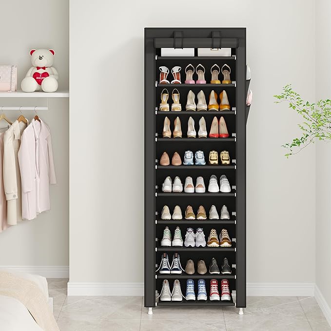 UDEAR 10-Tier Free Standing Shoe Rack Sturdy Shoe Rack Organizer - Image 5