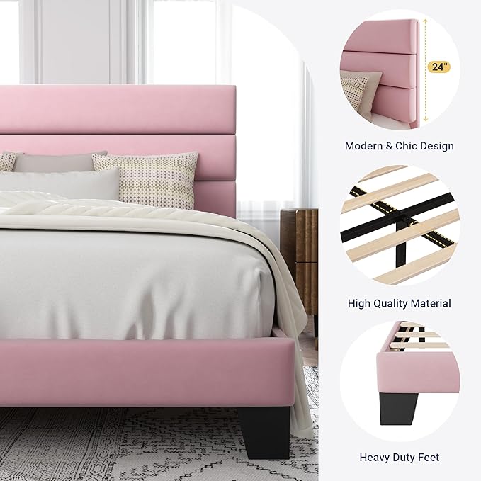 Allewie Full Size Platform Bed Frame - Image 7