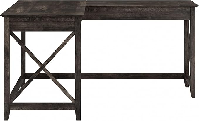 Bush Furniture Key West L Shaped Desk, 60-inch Modern Farmhouse Writing Desk - Image 7