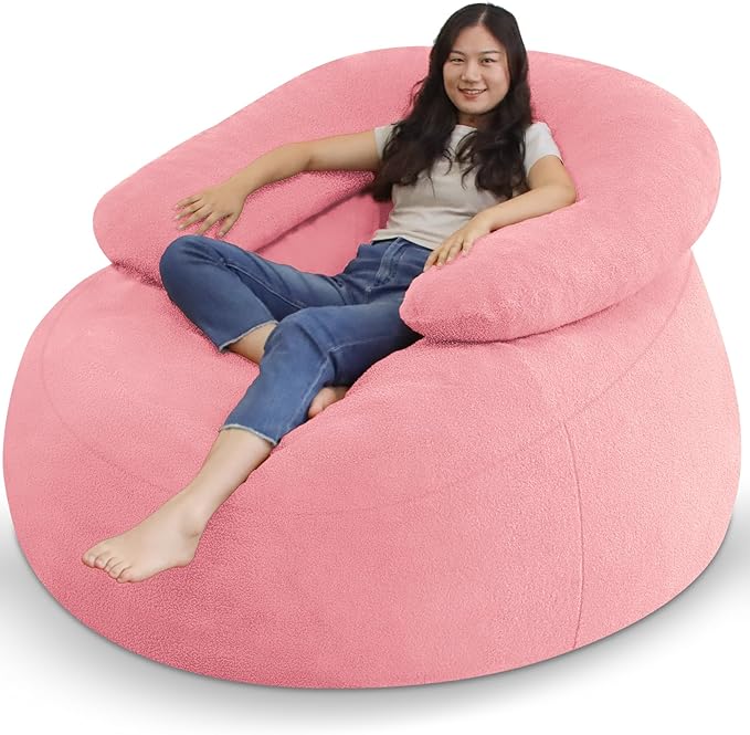 HABUTWAY Bean Bag Chair with U-Shaped Pillow by HABUTWAYMakeYourLifeComfortable