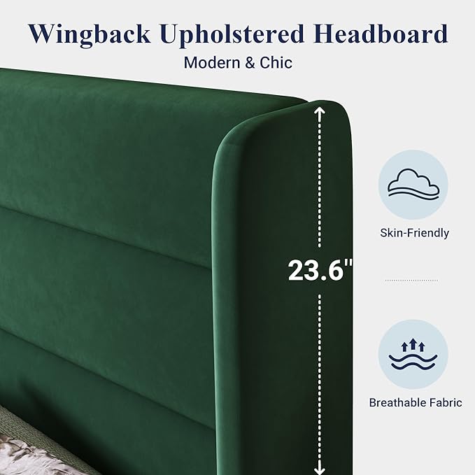 Allewie Queen Size Platform Bed Frame - Image 4
