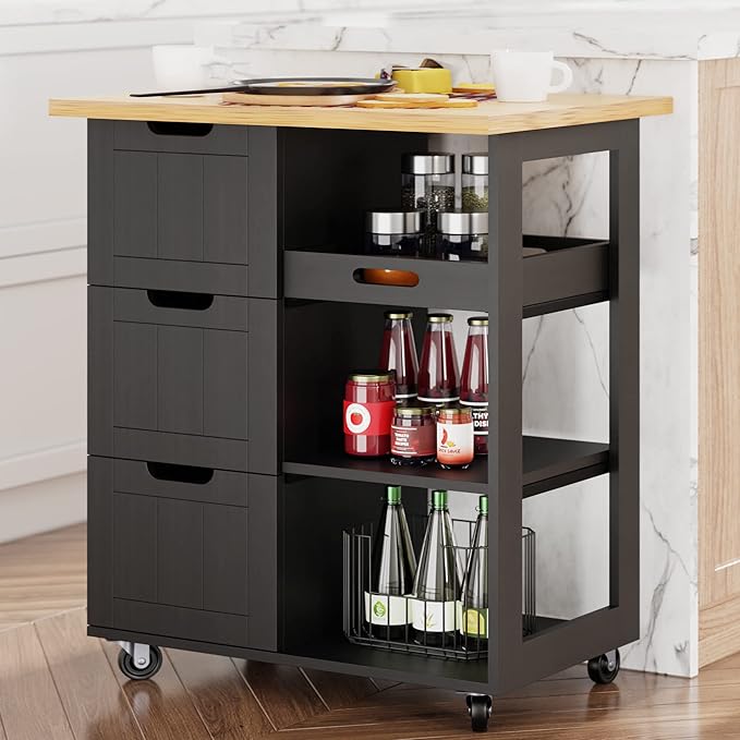 Shintenchi Kitchen Island Cart by Shintenchi